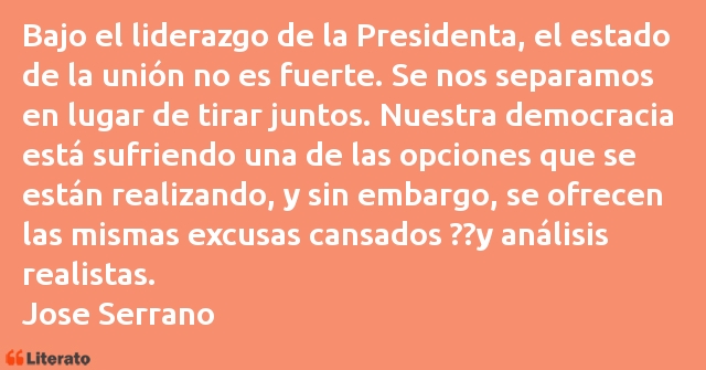 Frases de Jose Serrano