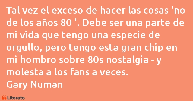 Frases de Gary Numan