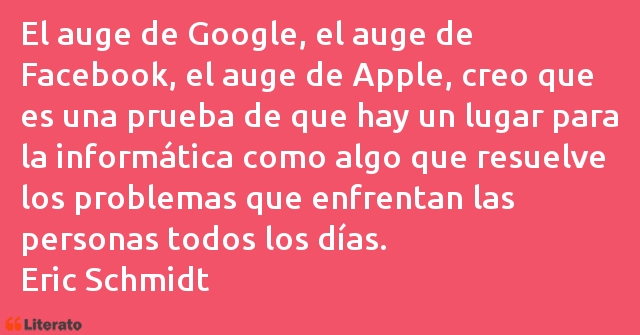 Frases de Eric Schmidt