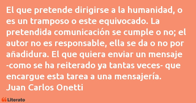 Frases de Juan Carlos Onetti