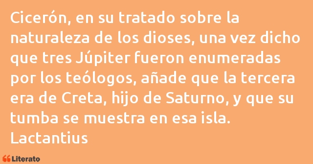 Frases de Lactantius