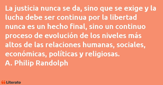 Frases de A. Philip Randolph