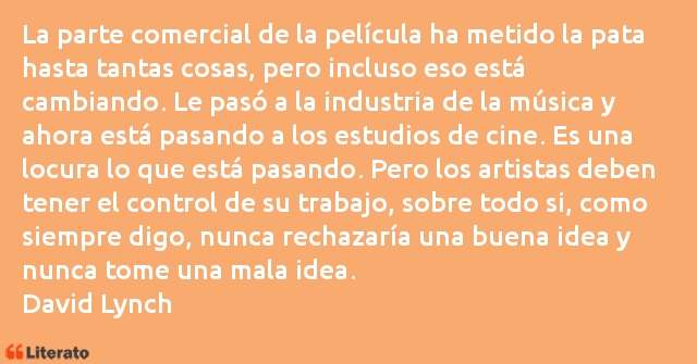 Frases de David Lynch