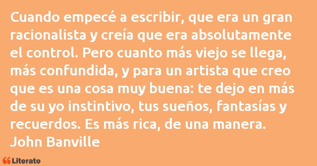 Frases de John Banville