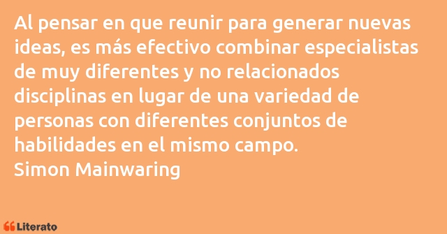 Frases de Simon Mainwaring