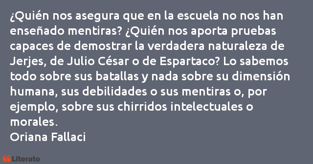 Frases de Oriana Fallaci