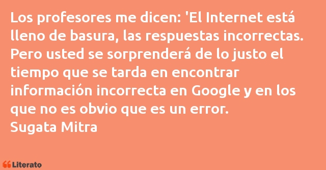 Frases de Sugata Mitra