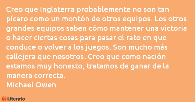 Frases de Michael Owen