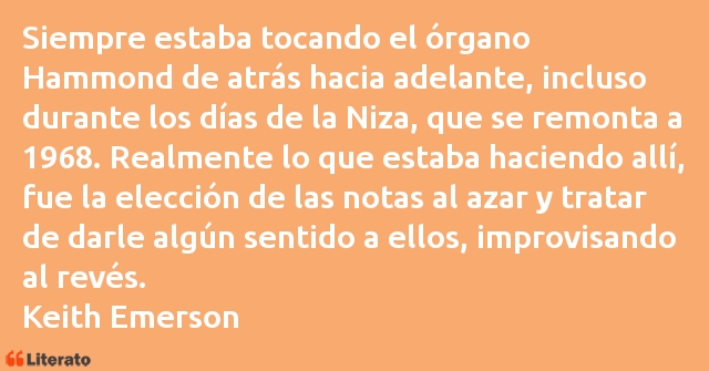 Frases de Keith Emerson