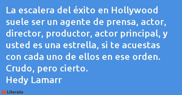 Frases de Hedy Lamarr