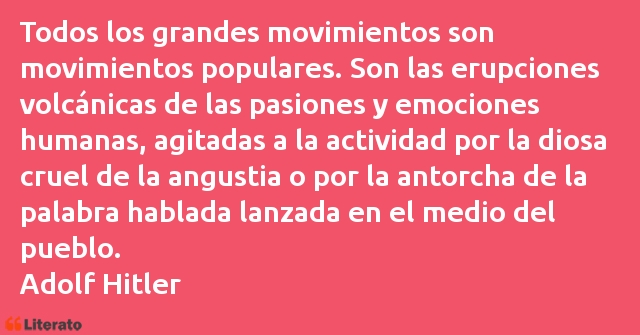 Frases de Adolf Hitler