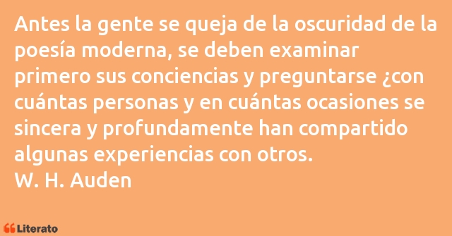 Frases de W. H. Auden