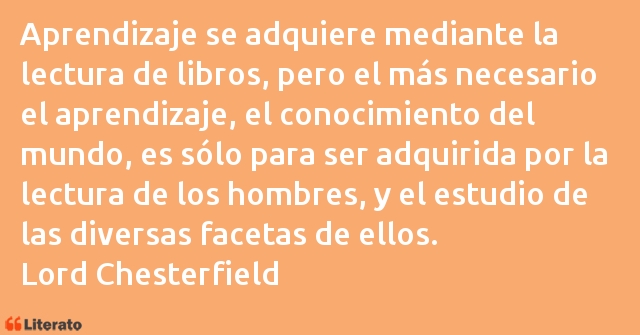 Frases de Lord Chesterfield