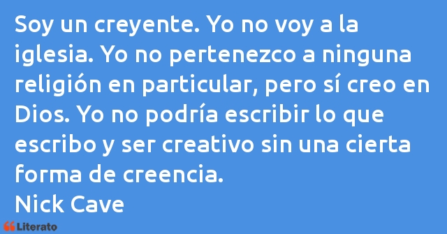 Frases de Nick Cave