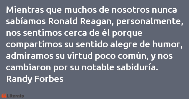 Frases de Randy Forbes