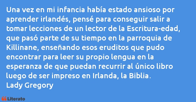 Frases de Lady Gregory