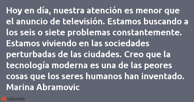 Frases de Marina Abramovic