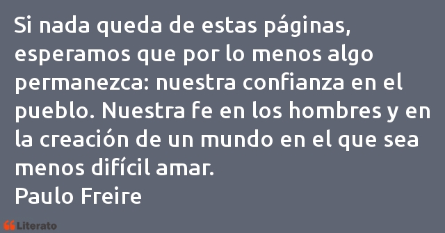 Frases de Paulo Freire