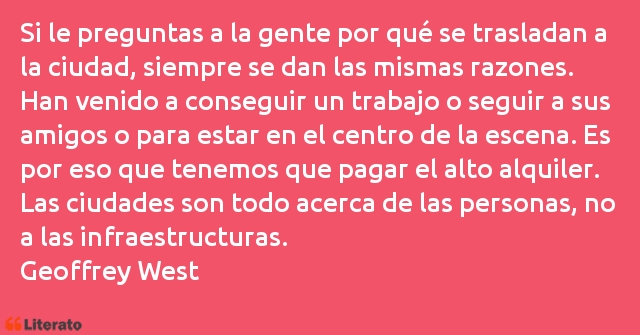 Frases de Geoffrey West