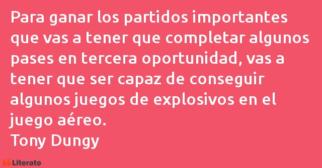 Frases de Tony Dungy