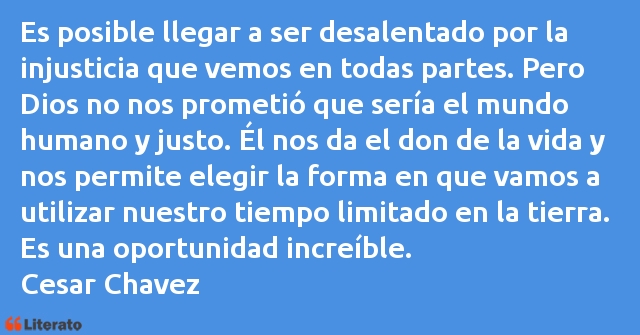 Frases de Cesar Chavez