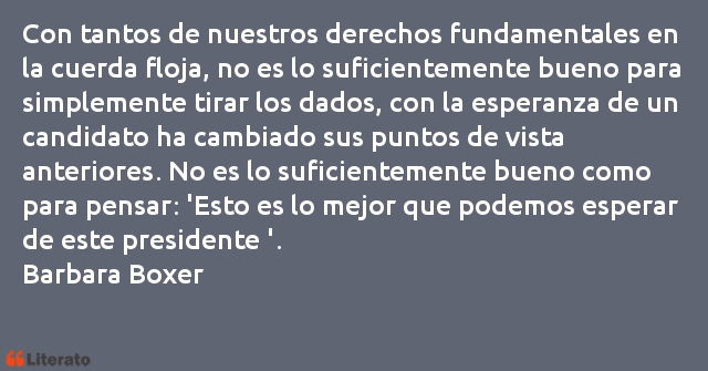 Frases de Barbara Boxer