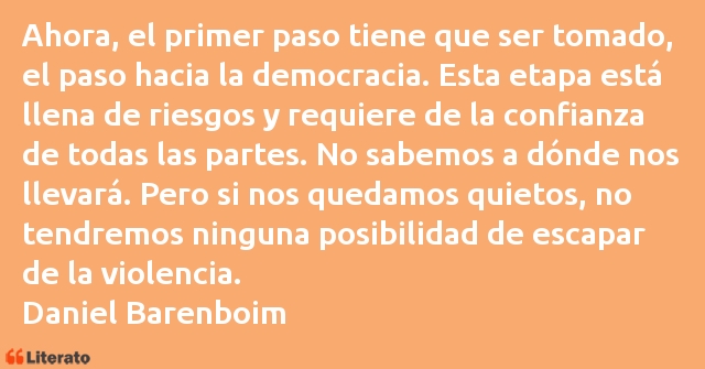Frases de Daniel Barenboim