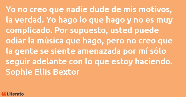 Frases de Sophie Ellis Bextor