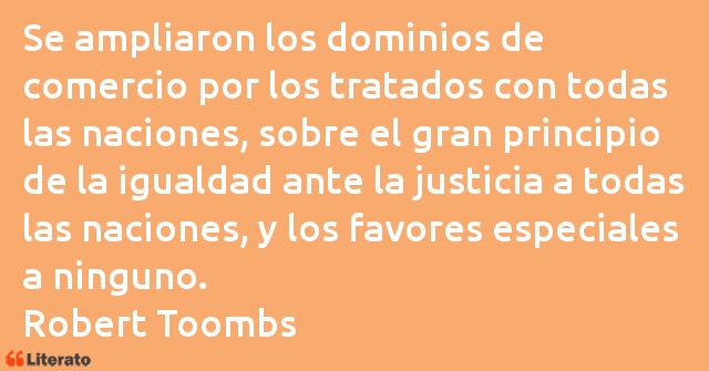 Frases de Robert Toombs