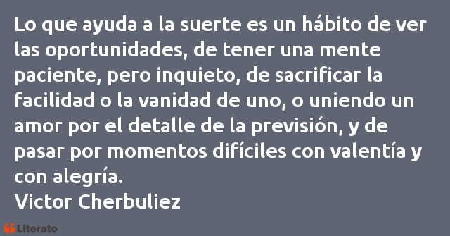 Frases de Victor Cherbuliez