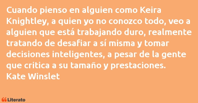 Frases de Kate Winslet