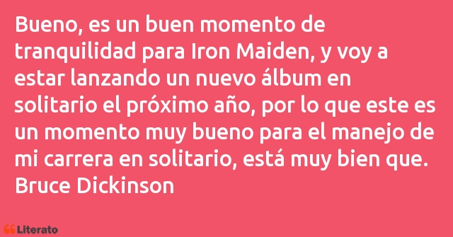 Frases de Bruce Dickinson