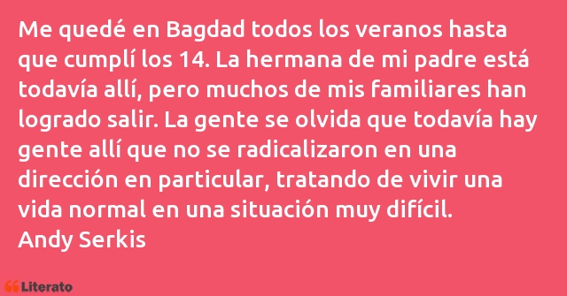 Frases de Andy Serkis