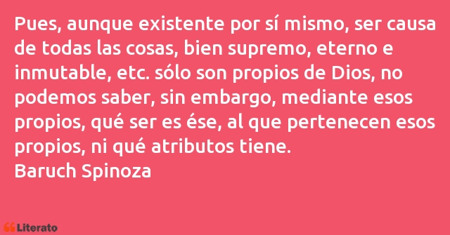 Frases de Baruch Spinoza