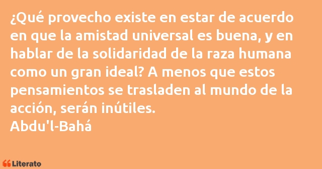 Frases de Abdu'l-Bahá