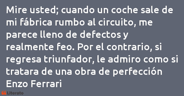 Frases de Enzo Ferrari