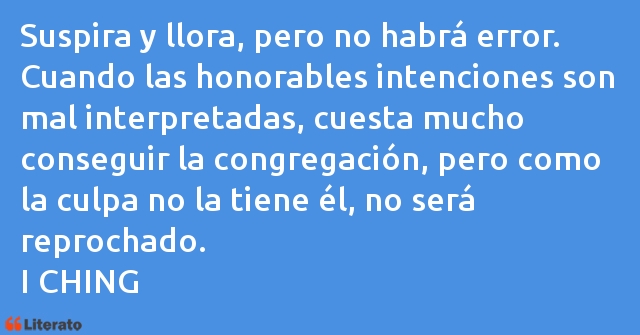 Frases de I CHING