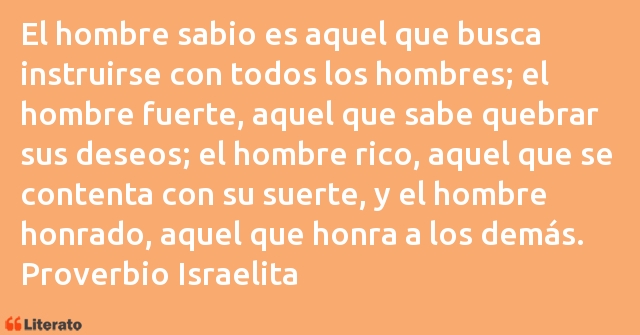 Frases de Proverbio Israelita