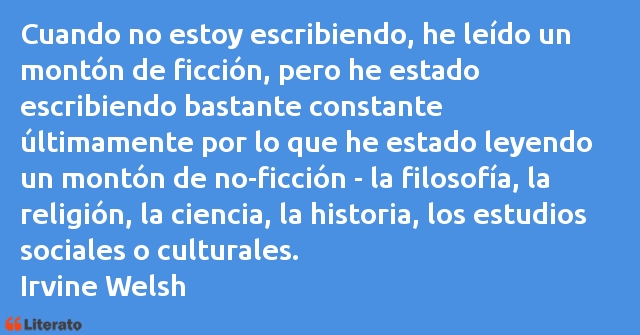 Frases de Irvine Welsh