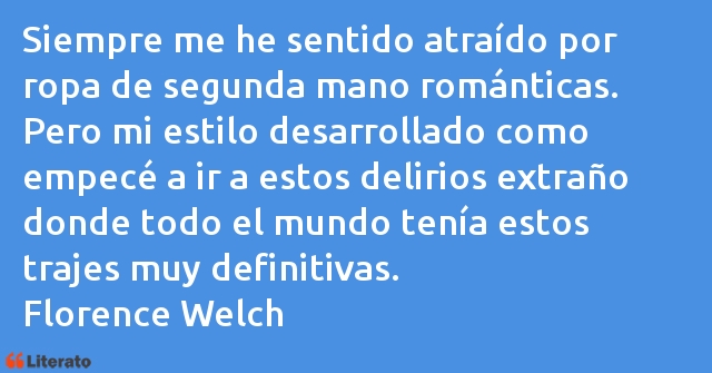 Frases de Florence Welch