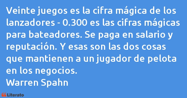 Frases de Warren Spahn