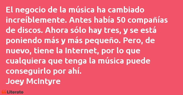 Frases de Joey McIntyre