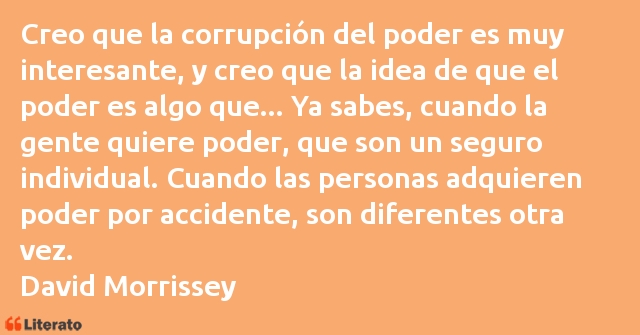 Frases de David Morrissey