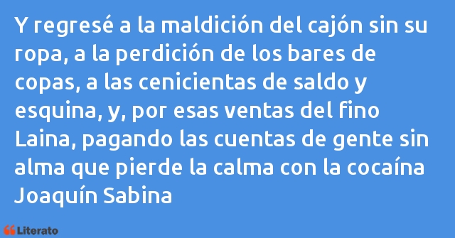 Frases de Joaquín Sabina