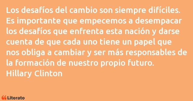 Frases de Hillary Clinton