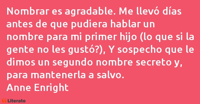 Frases de Anne Enright