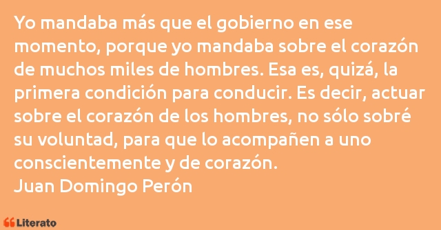 Frases de Juan Domingo Perón