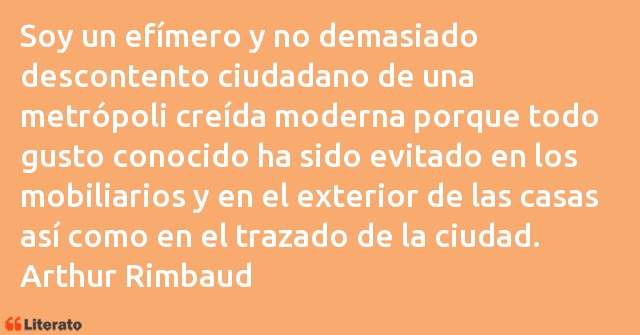 Frases de Arthur Rimbaud