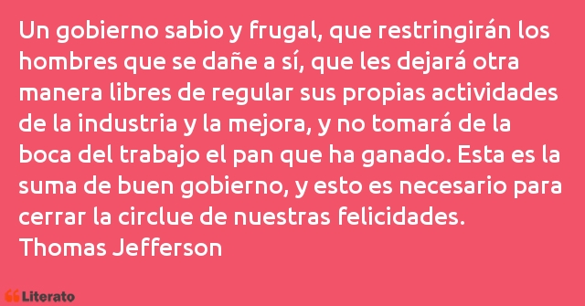 Frases de Thomas Jefferson