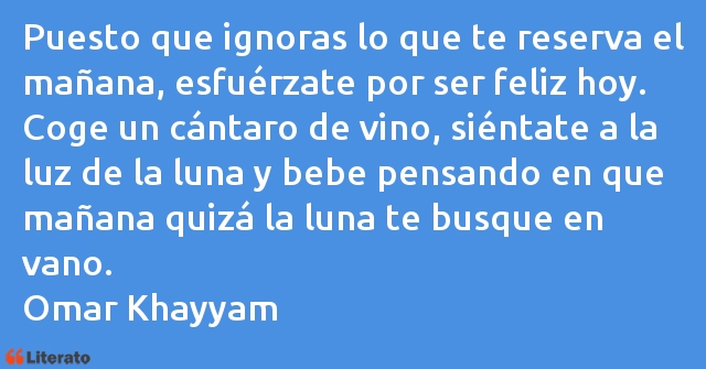 Frases de Omar Jayam